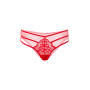 Трусики кружевные Daring Intimates с декоративными ремешками, красные