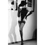 Чулки Ballerina's Secret с широкими кружевными манжетами, черные, L/XL