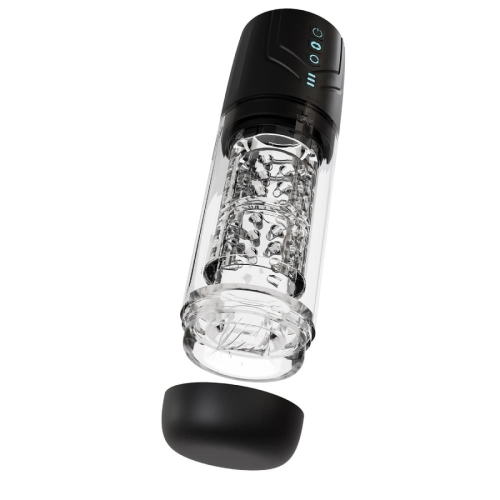 Мастурбатор Blush M For Men Whirlwind Pro с ротацией и всасыванием, прозрачный
