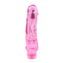 Вибромассажер на батарейках прозрачный Chisa Crystal Jelly Limerence, розовый