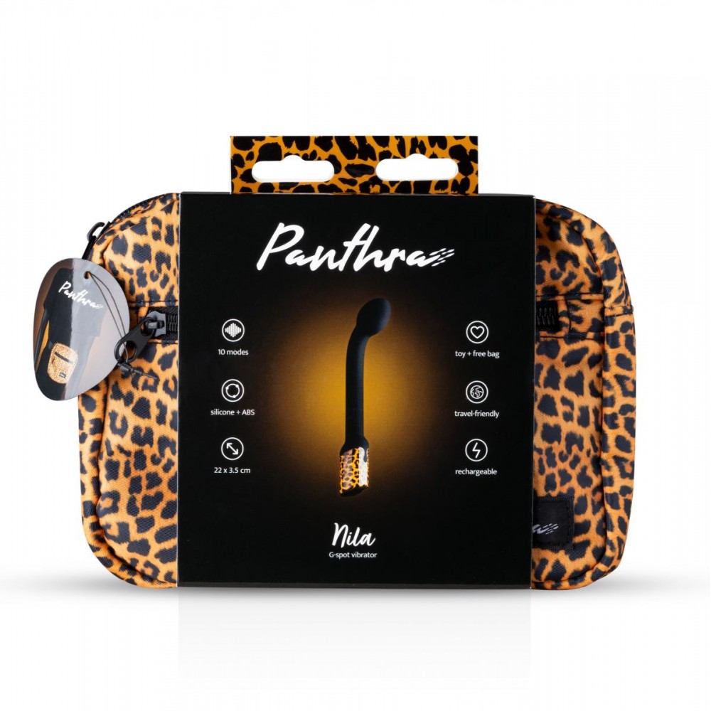 Вибратор для точки G Panthra Nila G-spot, черно-леопардовый