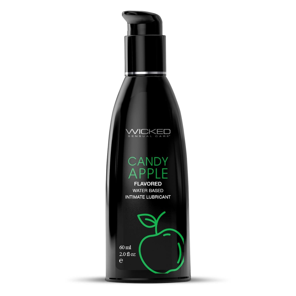 Съедобный лубрикант со вкусом яблока WICKED AQUA 60ML