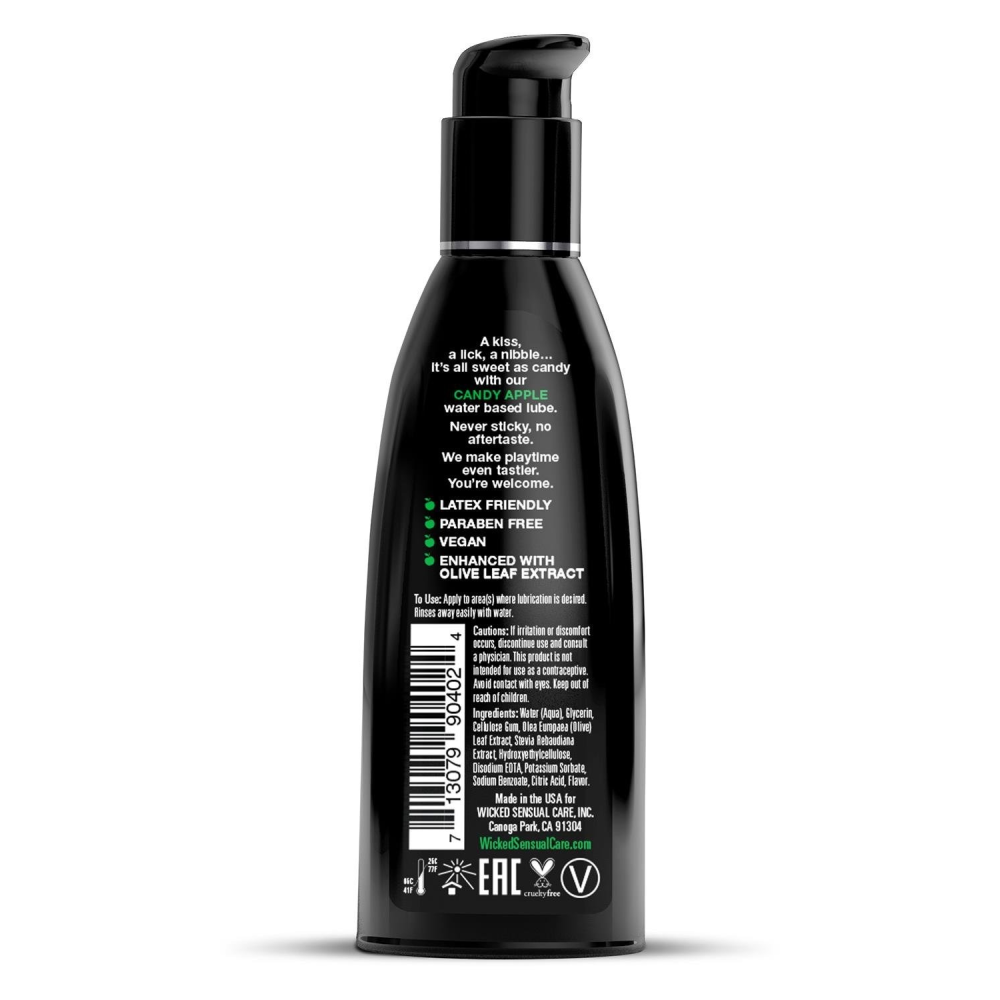 Съедобный лубрикант со вкусом яблока WICKED AQUA 60ML