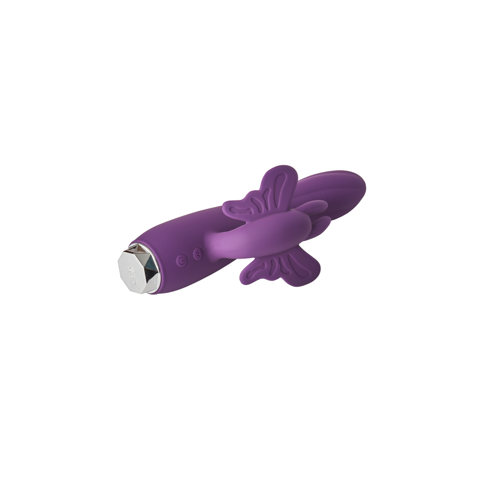 Вибратор-кролик в виде Бабочки Dream Toys Flirts Butterfly, фиолетовый, 17 х 3 см