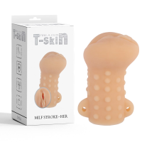 Мастурбатор вагина Chisa T-skin MILF STROKE-HER с петлями под пальцы, бежевый