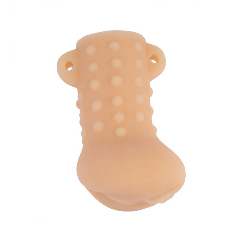 Мастурбатор вагина Chisa T-skin MILF STROKE-HER с петлями под пальцы, бежевый