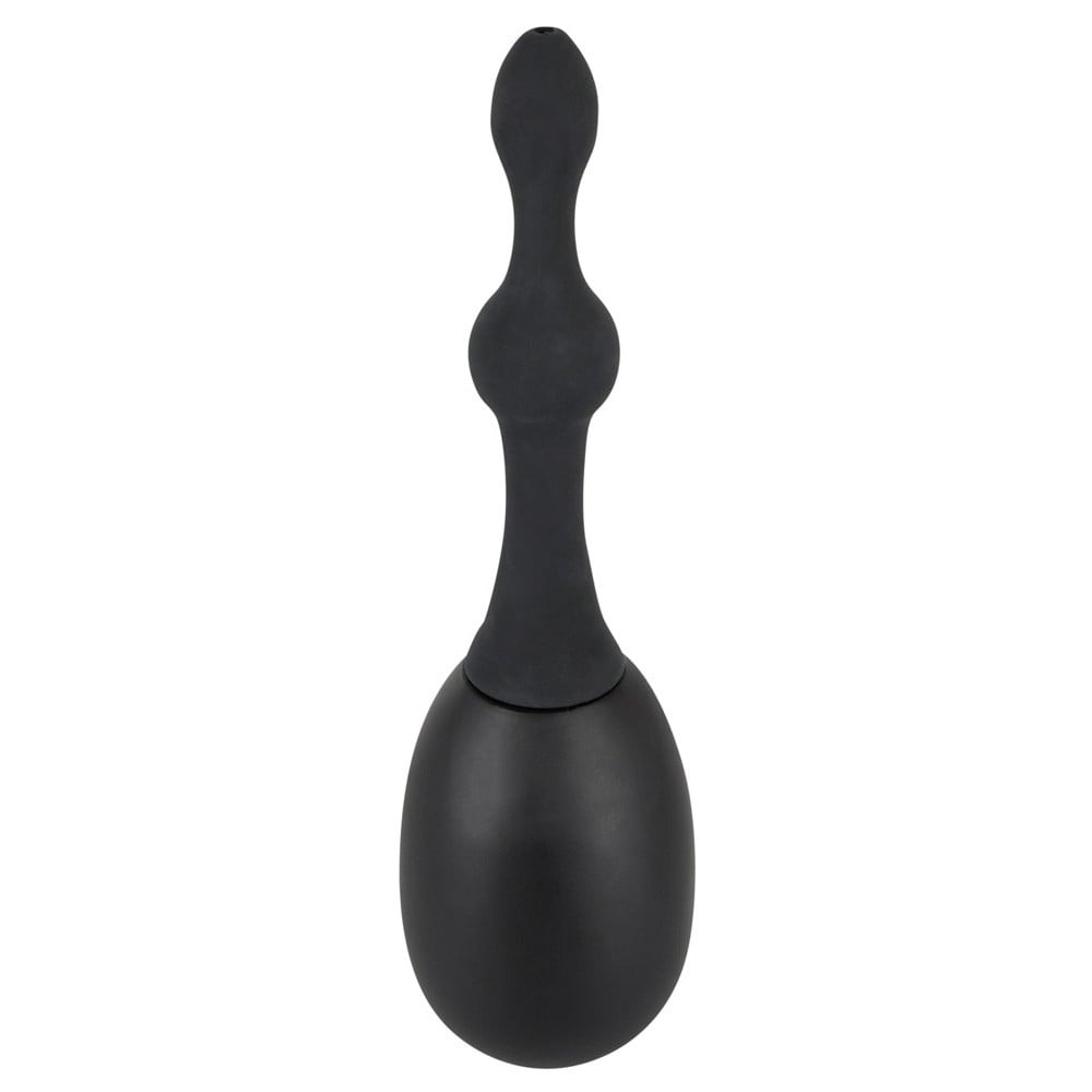 Анальный душ из медицинского силикона Black Velvets Douche, черный, Small