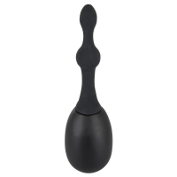 Анальный душ из медицинского силикона Black Velvets Douche, черный, Small