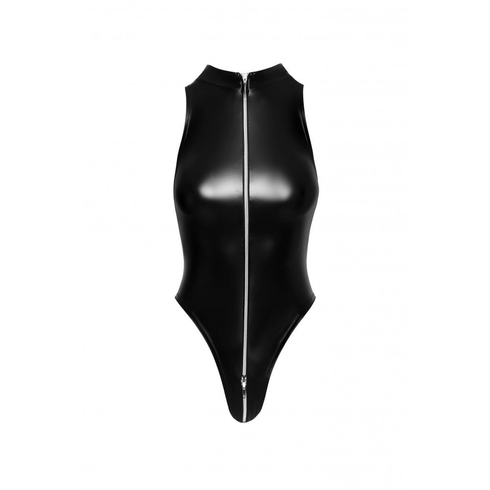 Боди L F294 Noir Handmade, с молнией, черное