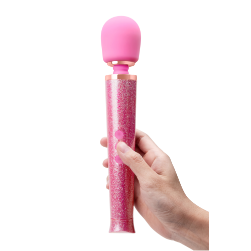Вибратор микрофон Le Wand ALL THAT GLIMMERS SET, блестящий розовый