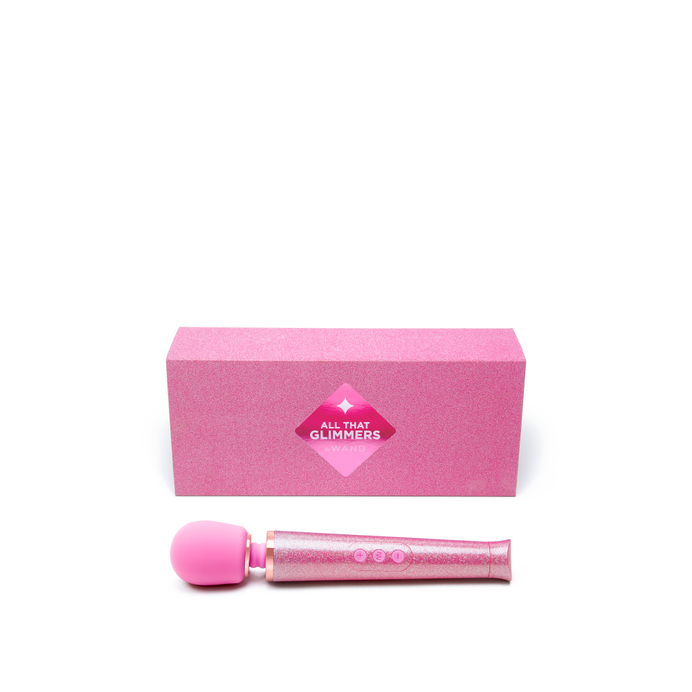 Вибратор микрофон Le Wand ALL THAT GLIMMERS SET, блестящий розовый