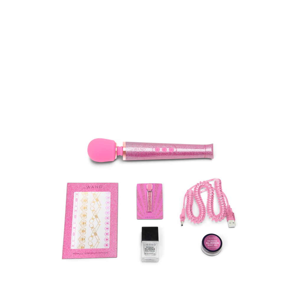 Вибратор микрофон Le Wand ALL THAT GLIMMERS SET, блестящий розовый