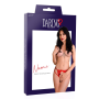 Кружевные трусики с бантиком и открытой интимной зоной Naomi Daring Intimates, красные, S/M