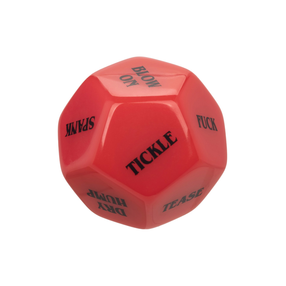 Игральные секс-кубики для пары CalExotic Roll Play-Naughty Dice Set, красно-черные