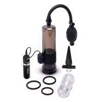 Помпа для пениса Zolo Ultimate Performance Set включающая в себя набор из 6 предметов, черный