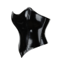 Корсет-топ Star Night с молнией и шнуровкой, трусики в комплекте, чёрный, M ( без коробки )