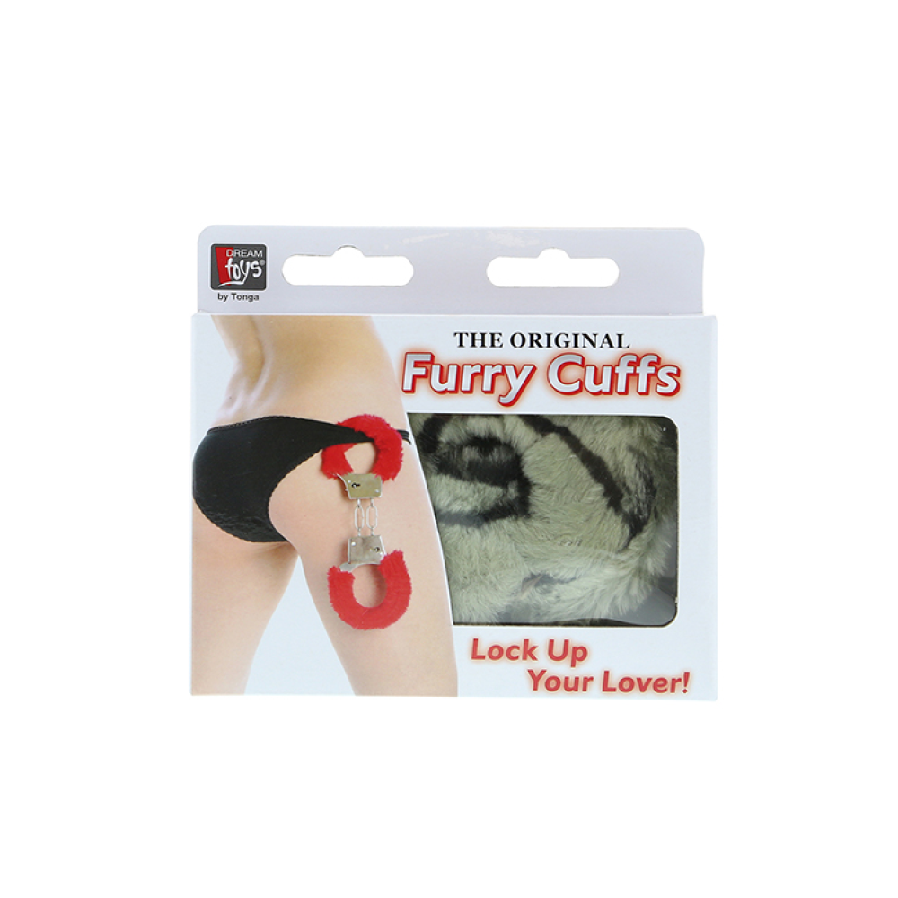 Наручники METAL HANDCUFF WITH PLUSH, ZEBRA