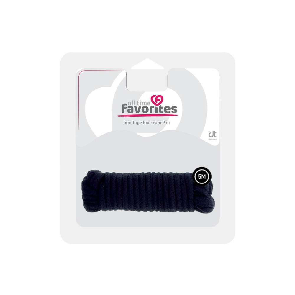 Веревка для бондажа BONDX LOVE ROPE - 5M, BLACK