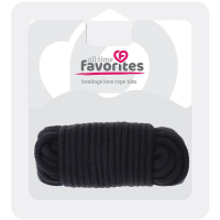 Веревка для бондажа BONDX LOVE ROPE - 10M, BLACK