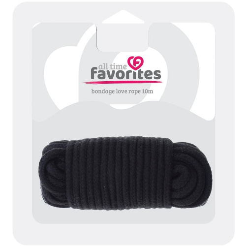 Веревка для бондажа BONDX LOVE ROPE - 10M, BLACK