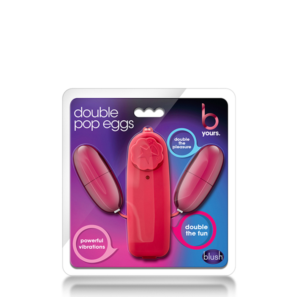 Виброяйцо двойное DOUBLE POP EGGS CERISE