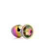 DT21781 Радужная анальная пробка GLEAMING LOVE MULTICOLOUR PLUG SMALL