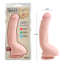 Фаллоимитатор реалистичный с мошонкой Chisa T-skin ReaL Carnal Pleasure на присоске, телесный