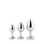 Набор анальных пробок Dream Toys GLEAMING LOVE SILVER PLUG SET