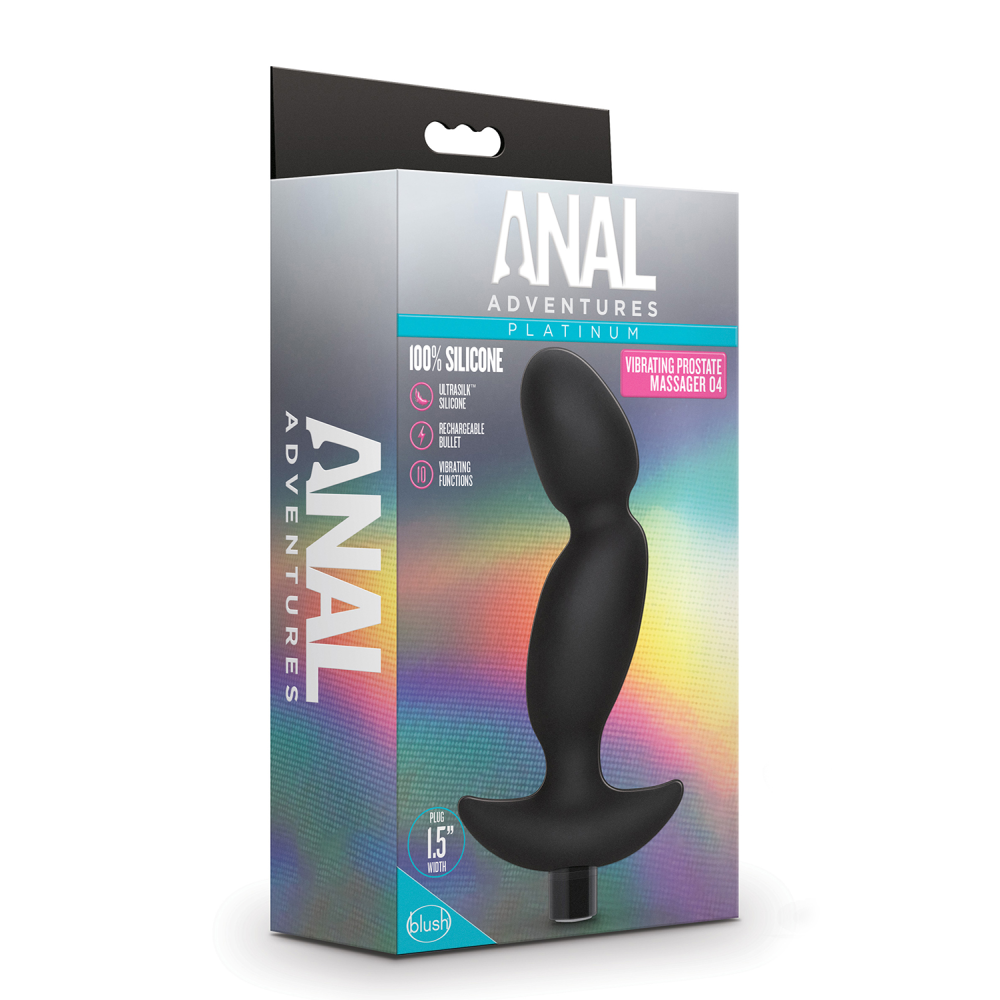 Массажер простаты Blush Anal Adventures Platinum 04 Silicone Vibrating Prost