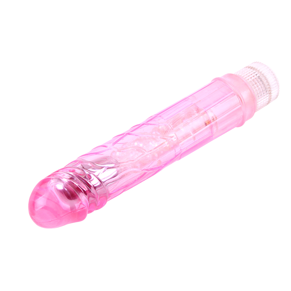Вибратор прозрачный Chisa Crystal Jellie на батарейках, розовый