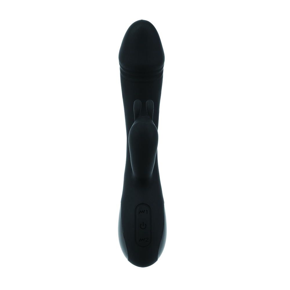 Вибратор кролик с электростимуляцией Chisa Fierce Euphoria Lust Electro Waves, черный