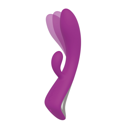 Двойной вибратор Dream Toys VIBES OF LOVE ROCKING BUNNY PURPLE