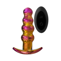 Анальная пробка с вибрацией стеклянная Dream Toys GLAMOUR GLASS
