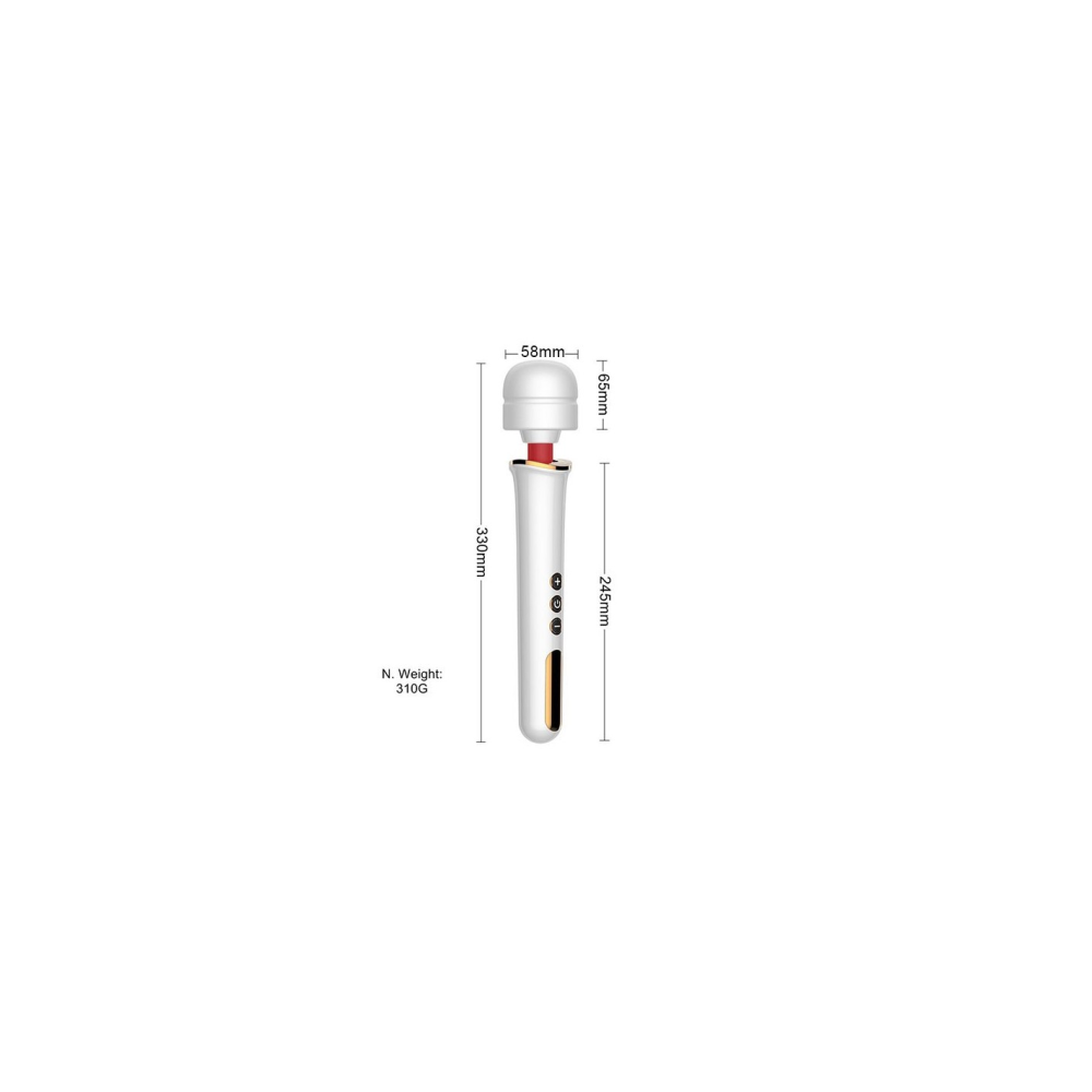 Вибратор-Микрофон белый Massager Super Powerful 10 Function