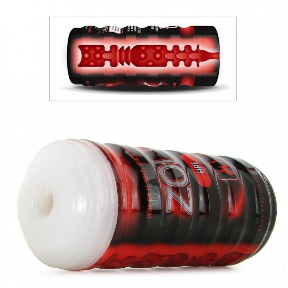 Мастурбатор в колбе Zolo Fire Cup, Red