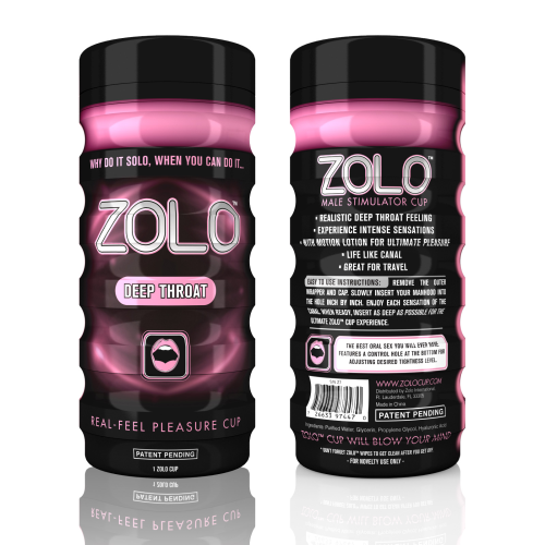 Мастурбатор с имитацией глубокого горла Zolo Deep Throat Cup, розовый