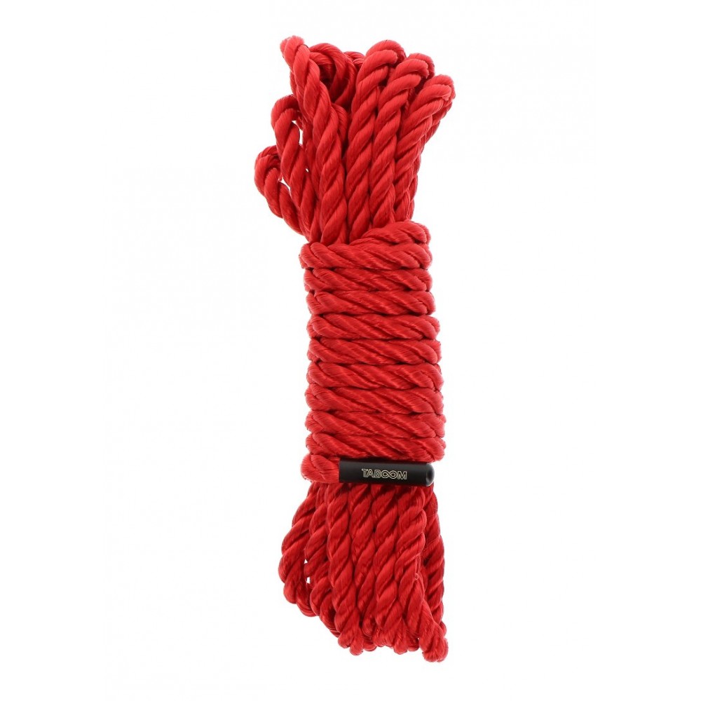 Веревка для бондажа Taboom Вondage Ropes красная, 5 м