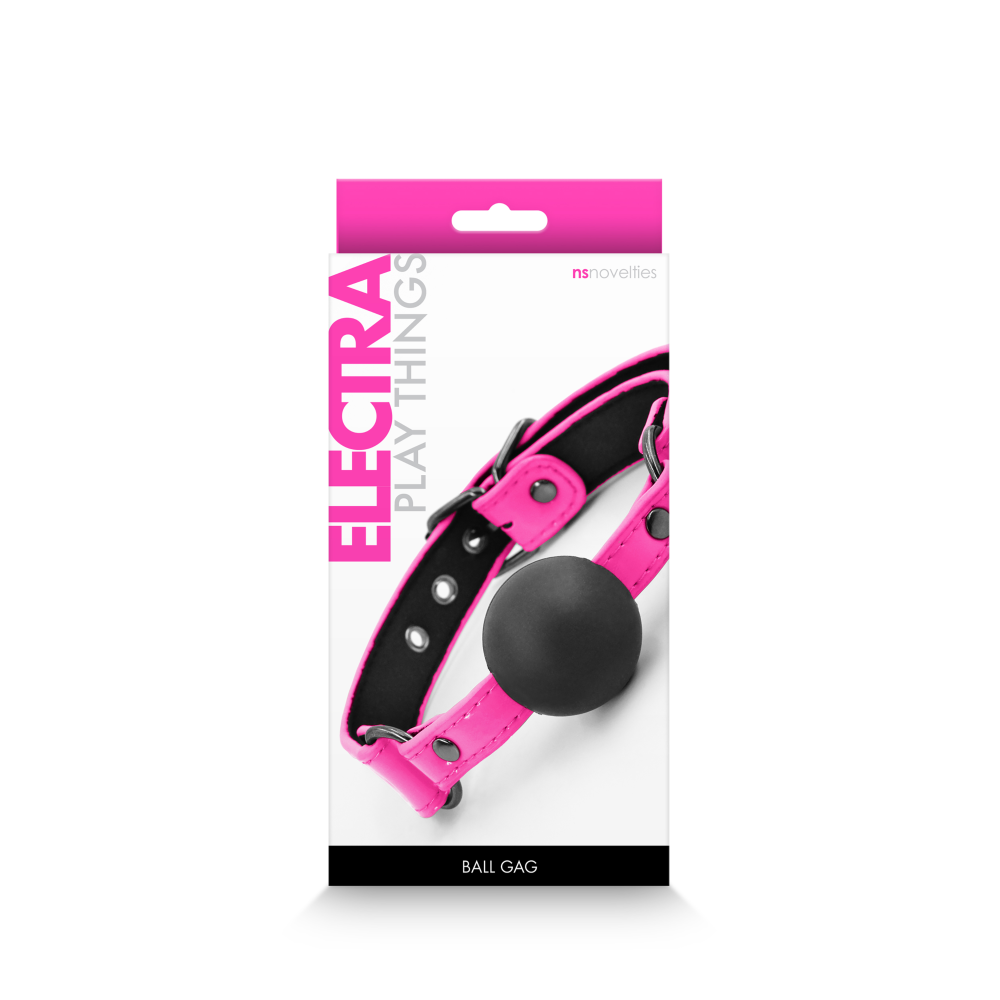 Кляп-шарик NS Novelties Electra, розовый