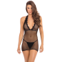 Платье TAKE ME FISHNET MINI DRESS BLACK, OS
