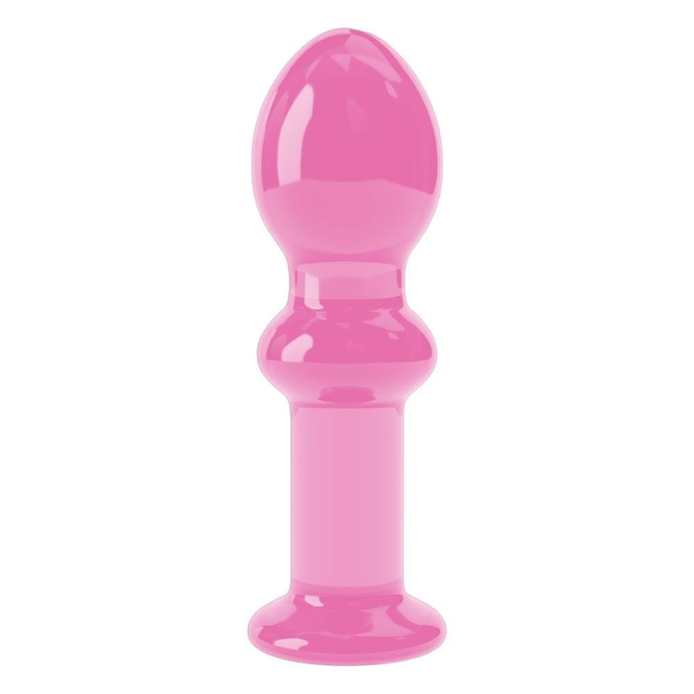 Стеклянная Анальная пробка 4,5" Glass Romance Pink