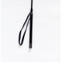 Стек с серебристой вставкой на ручке 55 см Crop black L