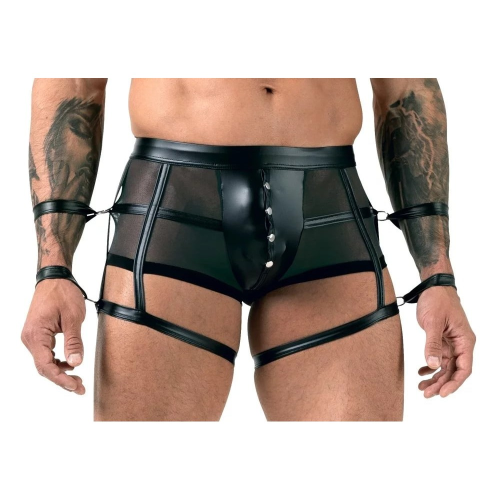 Мужские трусы с фиксаторами на руки Sven Joy Ment Men's Pants, черный, S