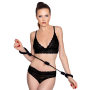 Наручники из бондажной веревки Bad Kitty Handcuffs 1, черный