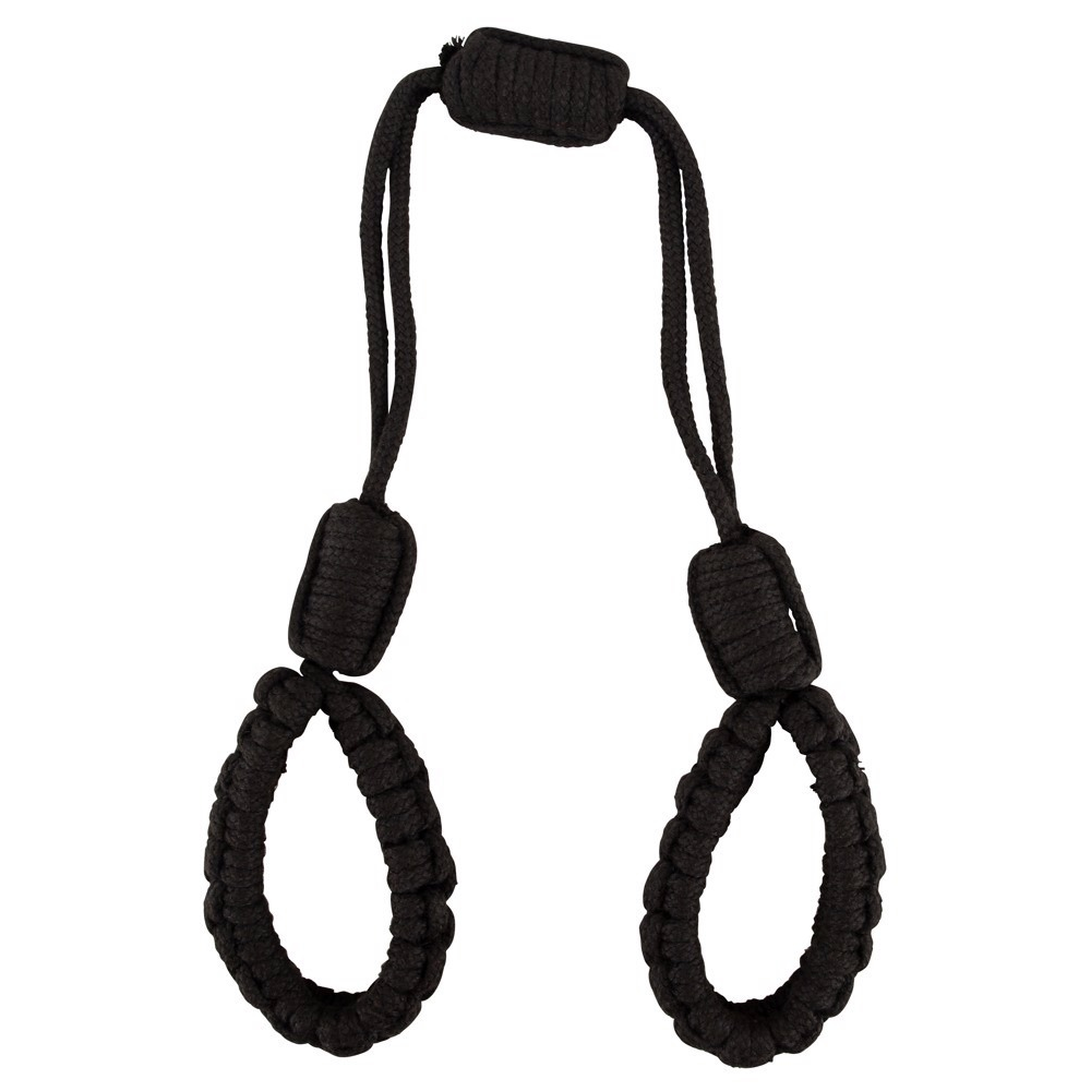 Наручники из бондажной веревки Bad Kitty Handcuffs 1, черный
