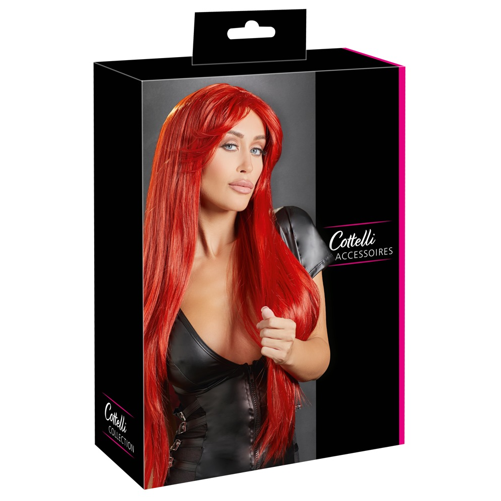 Парик красный Long Straight Red Wig