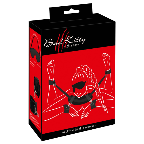 Набор БДСМ Bad Kitty Neck-Wrist-Ankle Res