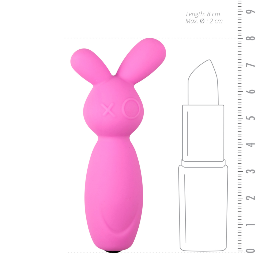 ET103PNK Мини-вибратор для клитора Vibrating Mini Bunny, 8 см х 2 см