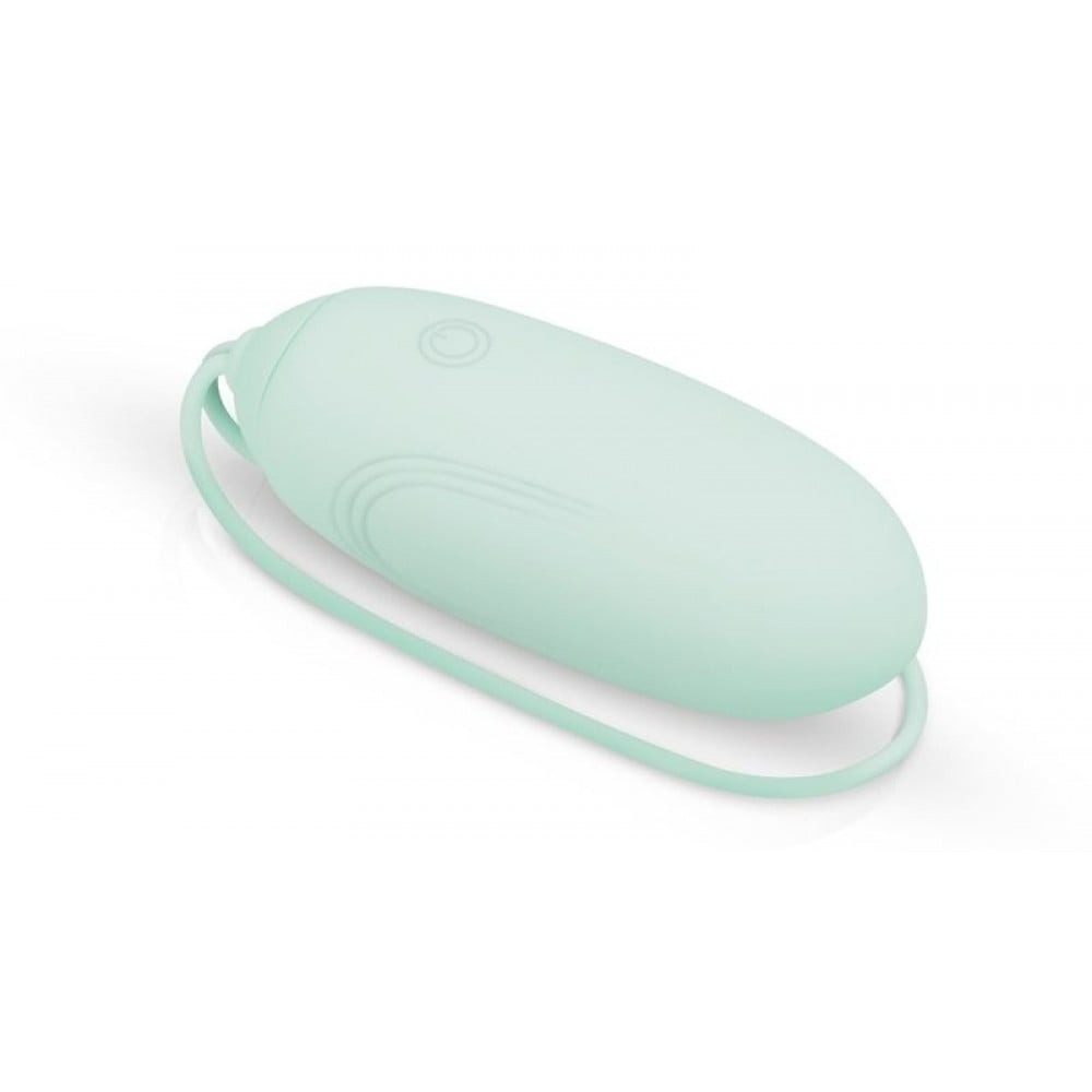 Виброяйцо с дистанционным пультом Luv Egg, силиконовое, зеленое, 6.5 х 3.5 см