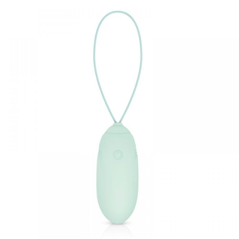 Виброяйцо с дистанционным пультом Luv Egg, силиконовое, зеленое, 6.5 х 3.5 см