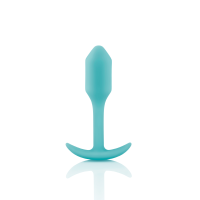 Бесшовная силиконовая анальная пробка с утяжелением B-Vibe - Snug Plug 1 зеленая